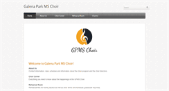 Desktop Screenshot of gpmschoir.com