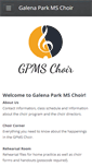 Mobile Screenshot of gpmschoir.com