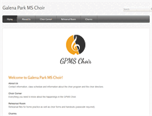 Tablet Screenshot of gpmschoir.com